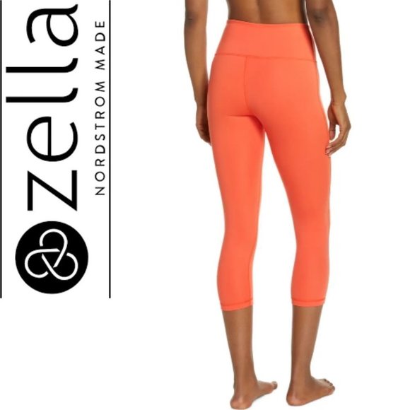 🆕️ NEW Zella Studio Lite Crop Leggings in Red Firelight, Size Small and Large - Picture 3 of 9